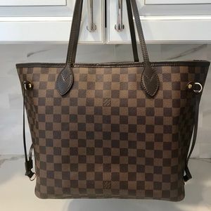 Louis Vuitton Never Full Damier Ebene Medium Tote